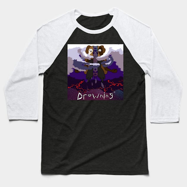 Drowning Baseball T-Shirt by Arotiar0Zero